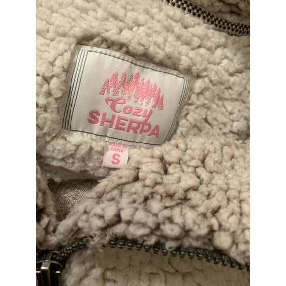 Cozy Sherpa Womens Fleece Jacket - Picture 6 of 7